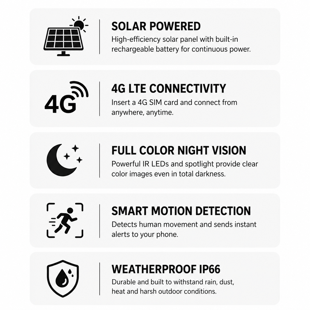 4G SOLAR SECURITY CAMERA